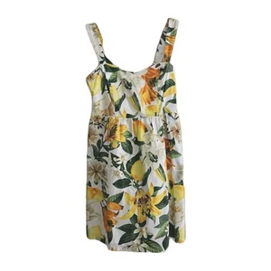 NWT Marled Size Small S Lemon Floral Tropical Dress Sundress Yellow White Green - Picture 1 of 16