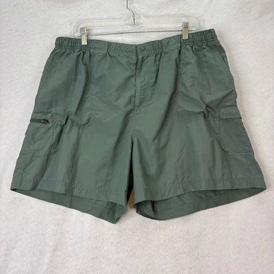 Columbia Mujer 2X Suave Verde Exterior Senderismo Carga Pantalones Cortos Cintura Elástica Relajado Foto 1 de 4