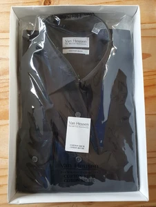 Van Heusen Cotton Rich Shirt Black - 16 1/2 42 Collar Brand New in Box - Picture 1 of 3