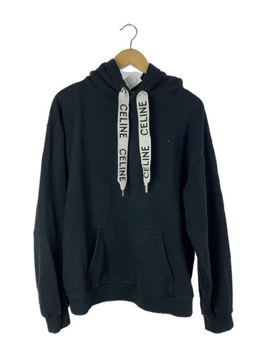Felpa con cappuccio CELINE M cotone nero 2Y468670Q usata