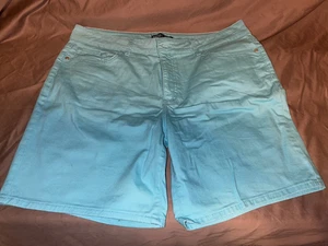 RIDERS by LEE mid rise SHORT size 18 M TURQUOISE RN130273 PRE-OWNED - Picture 1 of 6