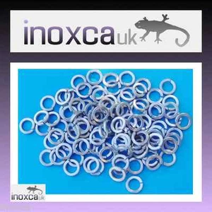 100 M6 SPRING WASHER SQUARE SECTION GRADE A2 STAINLESS STEEL 304 6mm DIN 7980 - Picture 1 of 2