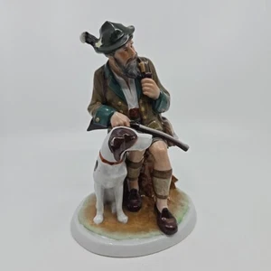 Wallendorf Fasold & Stauch Bock #17514 Hunter & His Dog 7 3/4" Figurine - Picture 1 of 7