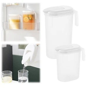 Drink Dispenser Beverage Liquid Drink Container Juice Jug With Spigot (White) - Picture 1 of 8