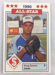 1990 Southern League All Stars Baseball Card #19-Doug Simons, Orlando SunRays
