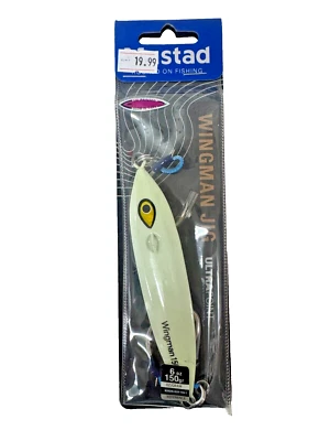 Mustad MJIG06-GLO-150-1 Wingman Slow Fall Jig Glow 150g/6Oz - Image 1 of 3