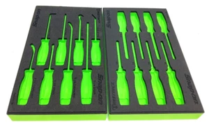 Organisateur de plateau en mousse verte à encliqueter neuf pour mini tournevis extracteur de joint à vis - Photo 1/7
