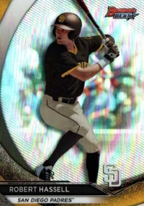 2020 Bowman's Best - Top Prospects Robert Hassell #TP-8 Refractor (RC) - Picture 1 of 2