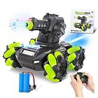 RC Tank 2.4Ghz Remote Control Car Toys Monster Truck with LED Light Green