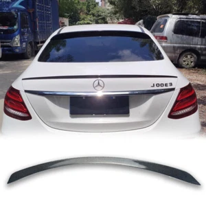 Carbon fiber Rear Trunk Spoiler Wing Lip Fit For W213 E63S Style MB - Picture 1 of 19