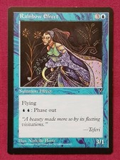 Magic The Gathering VISIONS RAINBOW EFREET single blue card MTG