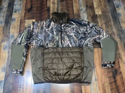 Drake Waterfowl Guardian Flex Double Down 1/4 Zip XL DW7335 Mossy Oak Habitat - Image 1 of 4
