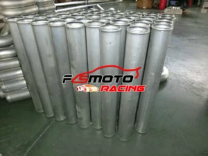 51mm 2" Straight Aluminum Turbo Intercooler Pipe Hose Piping Tube Length 600 mm - Imagen 1 de 8