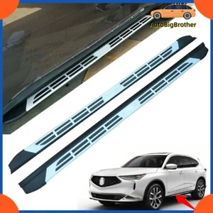 Fits For Acura MDX 2022-2024 Fixed Running Boards Side Steps Pedals Nerf Bar - Picture 1 of 16