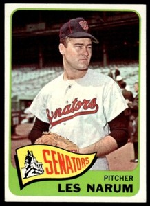 1965 Topps Buster Narum X Washington Senators #86