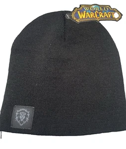 World of Warcraft Beanie Hat Black Adult One Size Gaming Loot Official WOW xbox - Picture 1 of 5