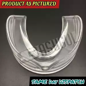 Silicone Mouth Guard Night Teeth Grinding Clenching Night Sleep Dental Bite - Picture 1 of 9