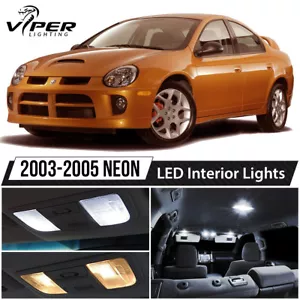 2003-2005 Dodge Neon SRT4 White LED Interior Lights Package Kit - Picture 1 of 8