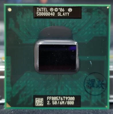 Intel Core 2 Duo T9300 2.5 GHz SLAYY Dual-Core Socket 478/N Laptop CPU Processor - Image 1 of 2