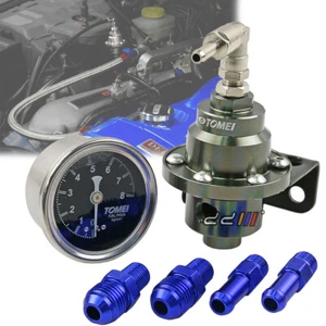 Jdm Adjustable Fuel Pressure Regulator with Gauge For All Turbo EFi Engine - Picture 1 of 9