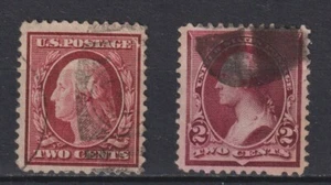 US #332b F used series 1909 and 220D added for compare lake color 332b - Picture 1 of 2