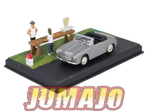 NB40 Voiture IXO 1/43 Diorama Route bleue PANHARD Dyna Junior Le marchand de fru - Imagen 1 de 9