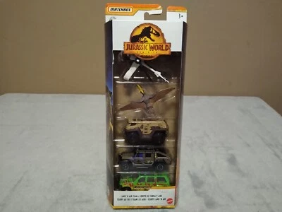 Matchbox Jurassic World Dominion Paquete de 5/Ford Explorer/Jurassic Park/Diorama NUEVO Foto 1 de 4