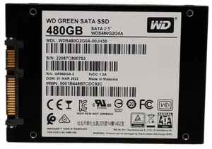 Western Digital WD Green WDS480G2G0A 480GB Sata 2.5" SSD 90-99% Health - Picture 1 of 2