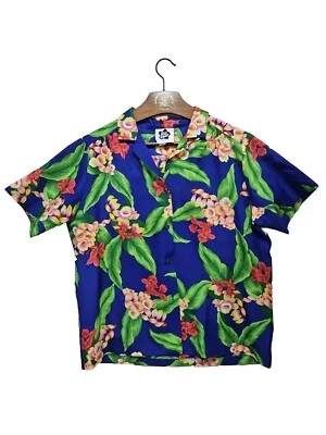 Camisa Hattie Hawaiana Años 90 De Colección Cuello Para Hombre Talla M  Foto 1 de 4