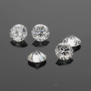 .50 CT Round Brilliant Cut Loose CVD Diamond Lot E Color VVS1 Clarity 5 Pcs - Picture 1 of 4