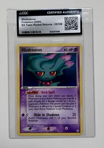 Pokemo Misdreavus Team Rocket Returns 25/109 - Raro - Casi Nuevo - CGC Auténtico - Imagen 1 de 1