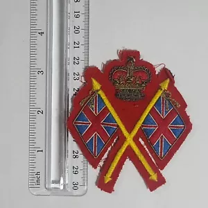 British Army Color Sergeant Sleeve Badge Insignia Repo? With Bullion Crown Zulu - Picture 1 of 4