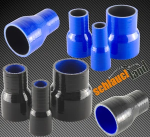 TUBO Riduzione flessibile SILICONE Manicotto Adattatore Riduttore Gomma Aria - Bild 1 von 7