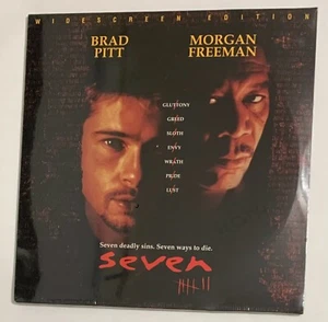 SEVEN Laserdisc Movie Widescreen Brad Pitt & Morgan Freeman Original Sealed NEW - Picture 1 of 12