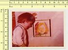 Kid and Picture Boy Abstract Portrait Child vintage photo original old snapshot