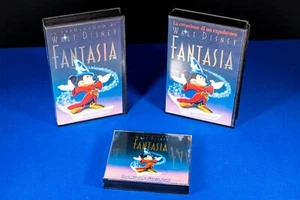 FANTASIA di Walt Disney edizione commemorativa VHS, CD, Litografia, Libretto. - Foto 1 di 24