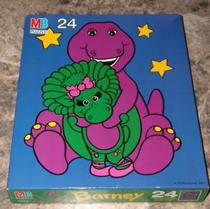 Vintage Barney and Baby Bop 24 Piece Puzzle New NIB Milton Bradley MB 4365-2 - Picture 1 of 1