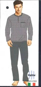 PIGIAMA CALIBRATO UOMO FANTASIA SERAFINO TERMO COTONE LOGO BIP BIP ART. 7214 - Picture 1 of 4