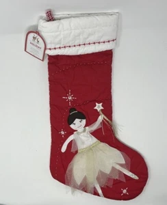 Medias de Navidad Pottery Barn para niños morena bailarina hada_nuevas con etiqueta - Imagen 1 de 10