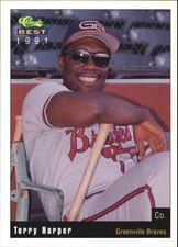1991 Greenville Braves Classic/Best #27 Terry Harper CO