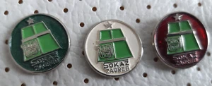 Table Tennis Association SOKAZ Zagreb Croatia ex Yugoslavia vintage pins - Picture 1 of 1
