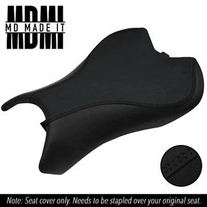 FITS TRIUMPH STREET TRIPLE RS 765 17-20 CUSTOM FRONT VINYL SEAT COVER BLACK - Picture 1 of 5