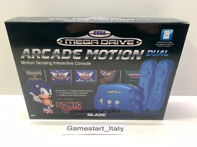 ATGAMES CONSOLE SEGA MEGA DRIVE ARCADE MOTION DUAL BLAZE - INCLUSI 37 GIOCHI - NEW