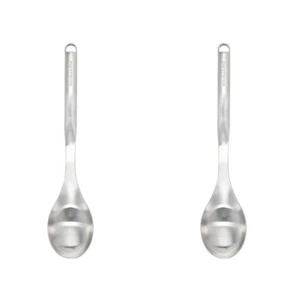 2x KitchenAid Solid Basting Spoon Stainless Steel Cooking Utensil 33.6cm Silver - Picture 1 of 7