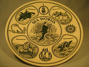 [Y5] 10" COLLECTOR PLATE 1975 SEA WORLD Fine American Ironstone ENCO NATIONAL - Picture 1 of 2