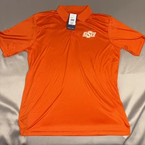 Fanatics Oklahoma State University OSU Cowboys Orange Poloshirt Herren XL - Neu - Bild 1 von 5