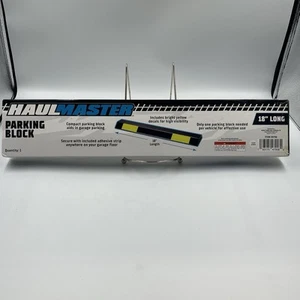 Garage Car Parking Aid Drive Way Tire Stop Peel Stick Wheel Block Yellow BlacK - Picture 1 of 6