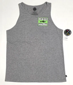 Maui and Sons Canotta T-shirt Canotta Uomo GRANDE Grigio Erica Prezzo al pubblico consigliato $22 Nuova con etichette - Foto 1 di 3