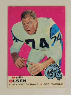 1969 Topps - Merlin Olsen #34 Los Angeles Rams - Image 1 of 2