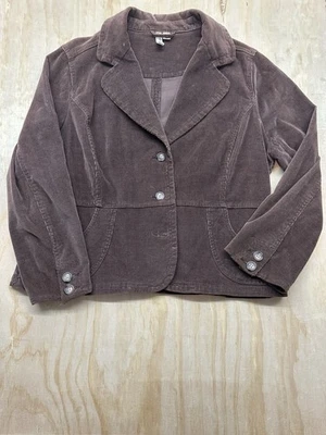 Chaqueta Blazer St. John’s Bay Pana Elástica PXL Otoño Marrón Algodón Spandex Foto 1 de 4